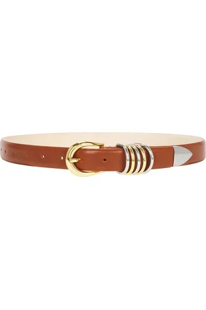 DEHANCHE Hollyhock Mixed Metal Belt in Terre Silver & Gold