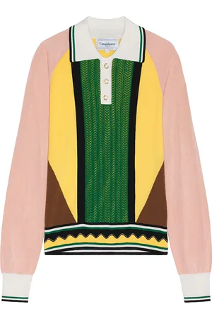 Casablanca Graphic Long Sleeve Knit Shirt in