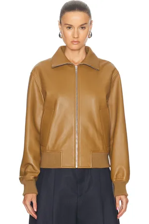 Bottega Veneta Leather Bomber Jacket in