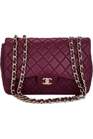 CHANEL Lambskin Jumbo Classic Flap Bag in