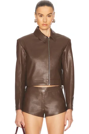MIMCHIK Off Center Moto Jacket in