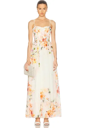 HEMANT AND NANDITA Saba Corseted Long Dress in