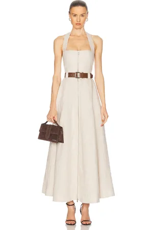 Nicholas Anastasia Utility Halter Neck Midi Dress in
