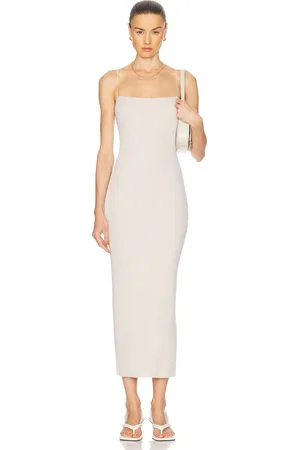 ENZA COSTA Silk Knit Jersey Essential Strappy Dress in