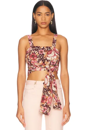Chloé Tie Front Tank Top in