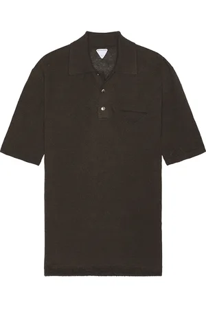 Bottega Veneta Lightweight Linen Triangle Pocket Polo in