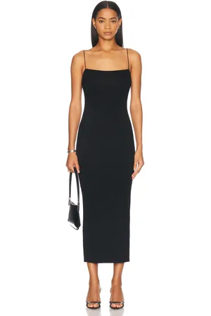ENZA COSTA Silk Knit Jersey Essential Strappy Dress in