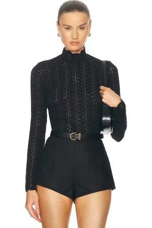 SABLYN Hailey B Cropped Mock Neck Longsleeve Top in