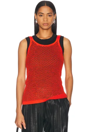 Helmut Lang Mesh Tank Top in