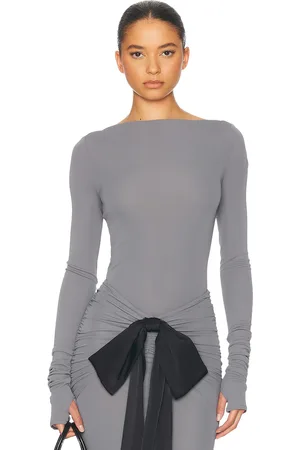 Helsa Matte Jersey Long Sleeve Top in