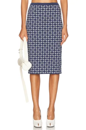 Givenchy High Waist Midi Skirt in