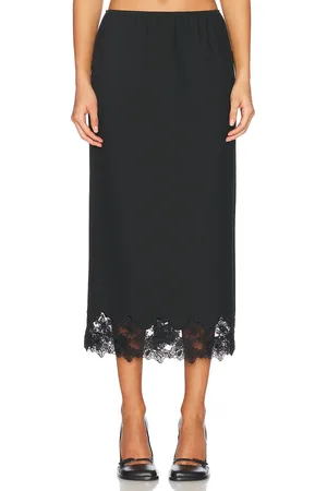 Helsa Suit Midi Skirt With Lace in