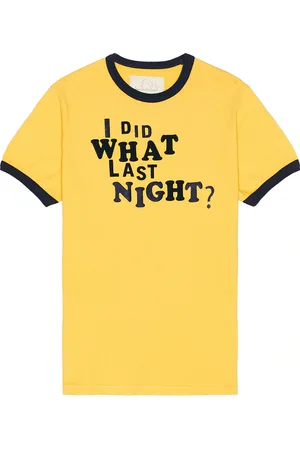 ERL I Did What Last Night Ringer T-Shirt Knit in