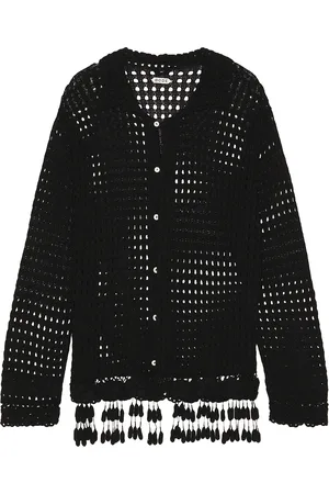 BODE Blossom Crochet Shirt in