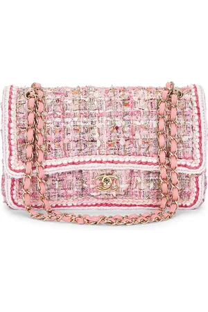 CHANEL Tweed Double Flap Bag in