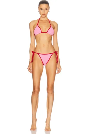 Hunza G Gina Contrast Bikini Set in