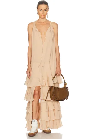 Chloé Flowy Tiered Dress in