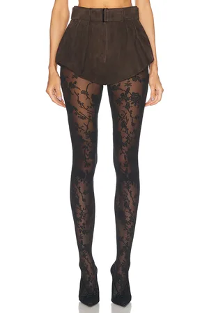MAGDA BUTRYM Flared Suede Short in