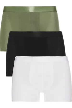 CDLP 3 X Boxer Briefs in Black White & Sage