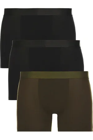 CDLP 3 X Boxer Briefs in Black Dark Navy & Olive Green