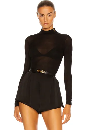 Saint Laurent Cassandra Logo Top in