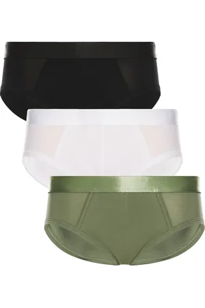 CDLP 3 X Y Briefs in Black White & Sage