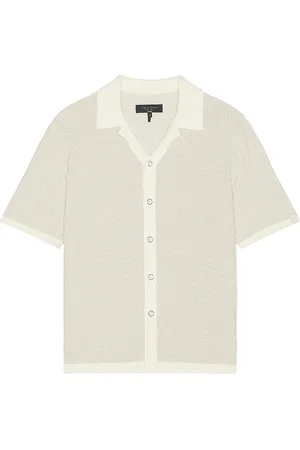 RAG&BONE Zig-Zag Avery Short Sleeve Shirt in