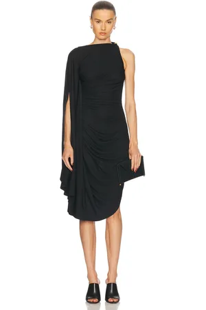 Bottega Veneta Ruched Midi Dress in