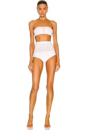 Alaïa Seamless Perforated Bikini Set in