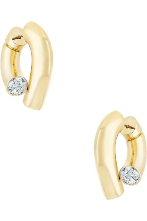 Tabayer Oera Diamond Hoop Earrings in