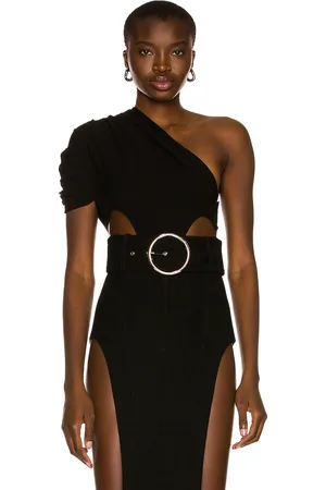 Monot Side Cutout One Shoulder Bodysuit in
