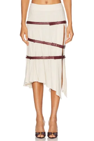 MIMCHIK Triple Belt Skirt in