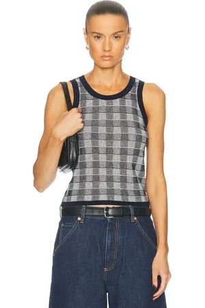 Guest In Residence Gingham Tank in