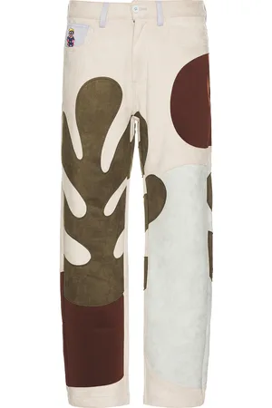 KIDSUPER STUDIOS Suede Patchwork Pants in