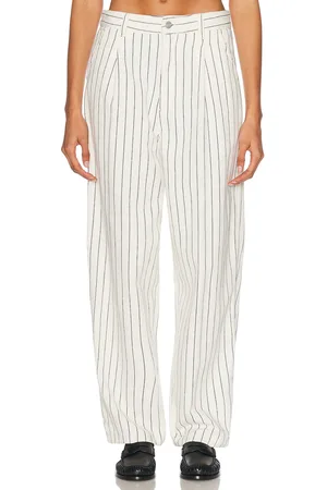 Carhartt Hendry Pant in Seaton Stripe Wax & Dark Navy