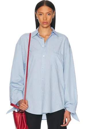 Balenciaga Knotted Cuff Blouse in