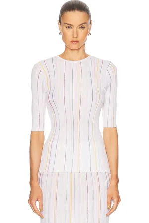 GABRIELA HEARST Fitz Short Sleeve Top in