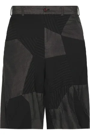 Comme des Garçons Gabardine Pachwork Garment Treated Shorts in