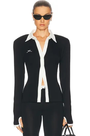 Rowen Rose Long Sleeve Polo Top in