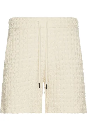 Oas Ecru Porto Waffle Shorts in