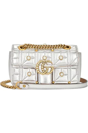 Gucci Pearly GG Marmont Shoulder Bag in