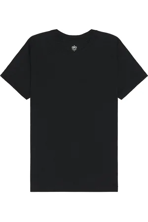 alo The Triumph Crew Neck Tee in Black in