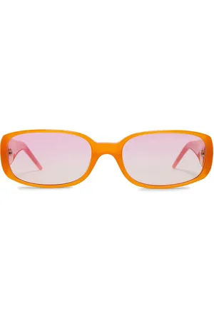 Casablanca Oval Stripe Sunglasses in