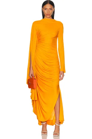 Bottega Veneta Ruched Long Dress in