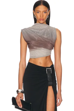 Jade Cropper For FWRD Asymmetric Crop Top in