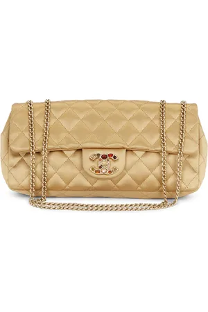 CHANEL Limited Edition Satin East West Flap Bag in