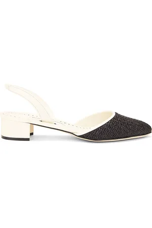 Manolo Blahnik Raffro 30 Raffia Pump in