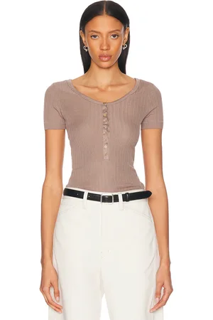 LEMAIRE Button Ribbed Bodysuit in