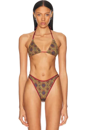 Heavy Manners Double String Bikini Top in