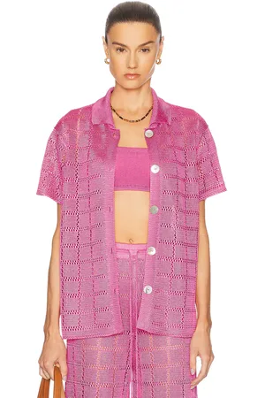 Calle Del Mar Short Sleeve Patchwork Shirt in